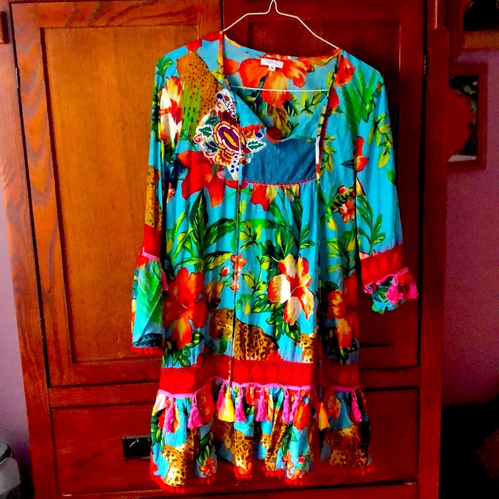 Boho beach cover up or dress